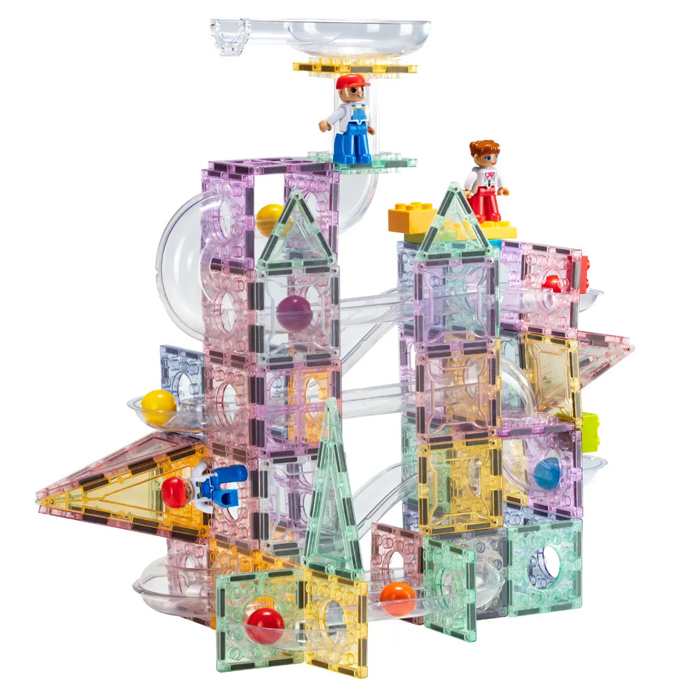 HOBABY 100PCS Magnetic Marble Run