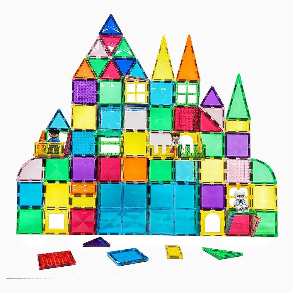 HOBABY 100pcs Prism Magnetic Tiles