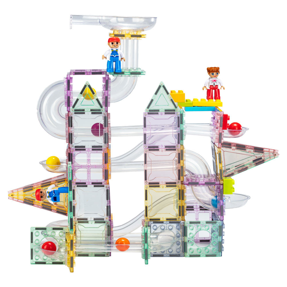 HOBABY 100PCS Magnetic Marble Run