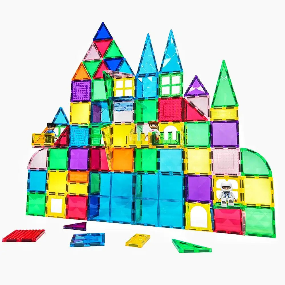 HOBABY 48pcs Prism Magnetic Tiles