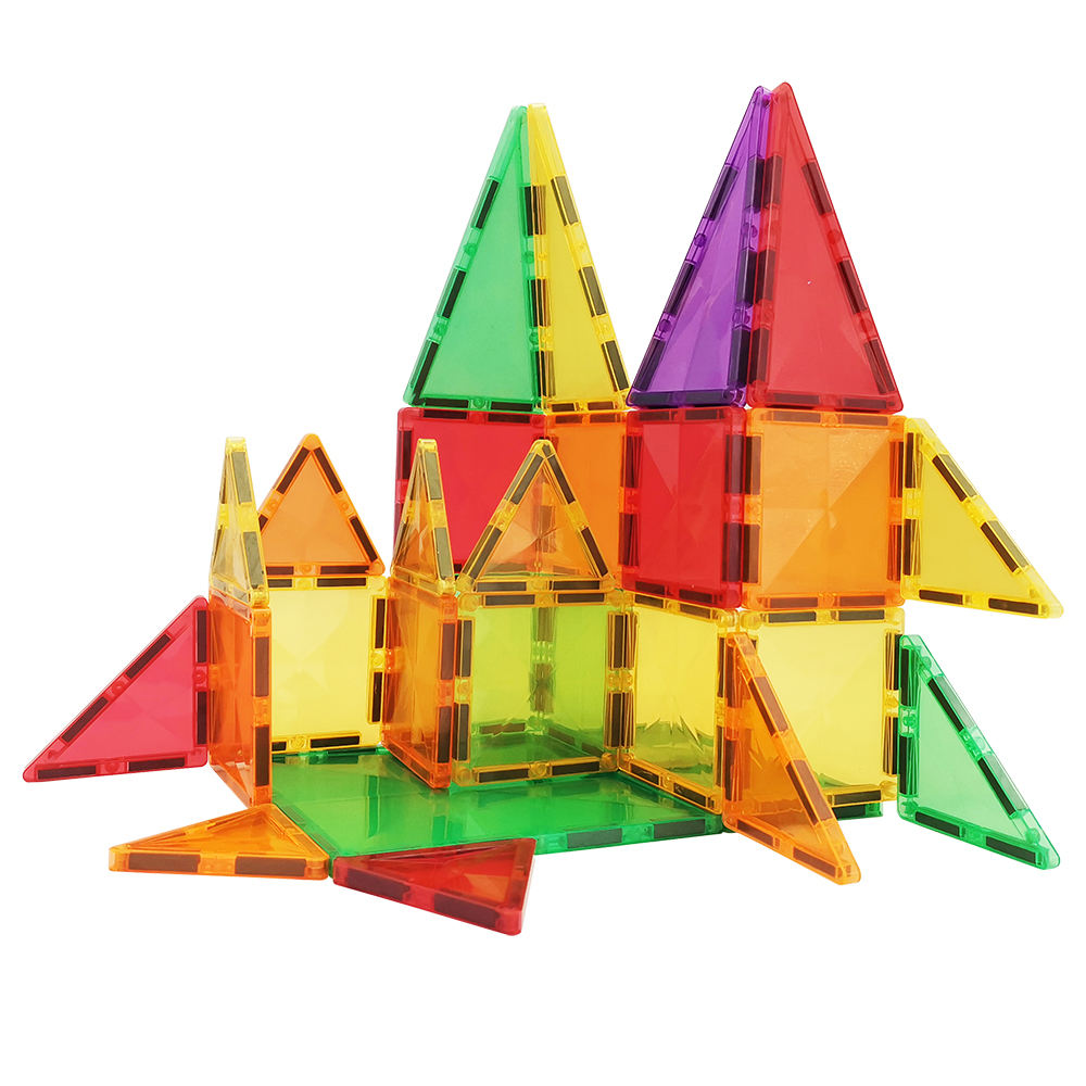 HOBABY 24pcs Prism Magnetic Tiles